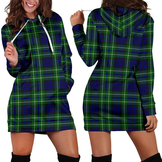 MacNeil of Colonsay Modern Tartan Plaid Hoodie Dress