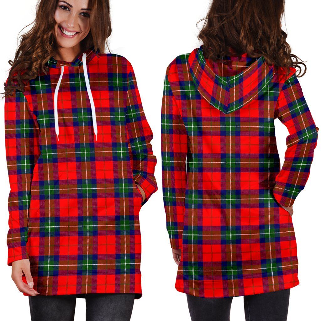 Ruthven Modern Tartan Plaid Hoodie Dress