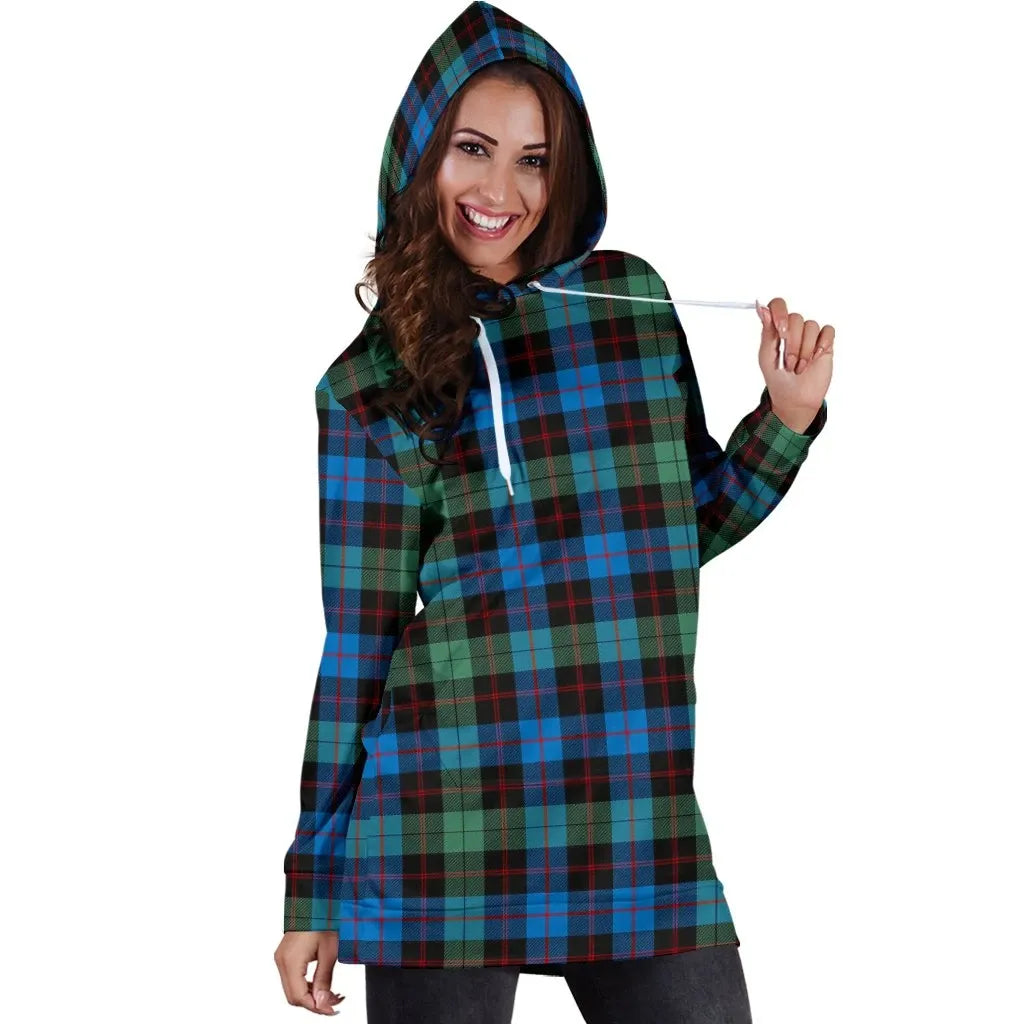 Guthrie Ancient Tartan Plaid Hoodie Dress