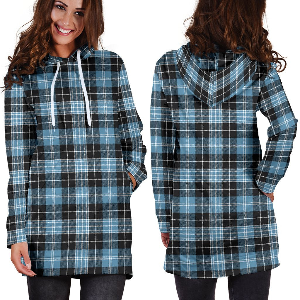 Clark Ancient Tartan Plaid Hoodie Dress