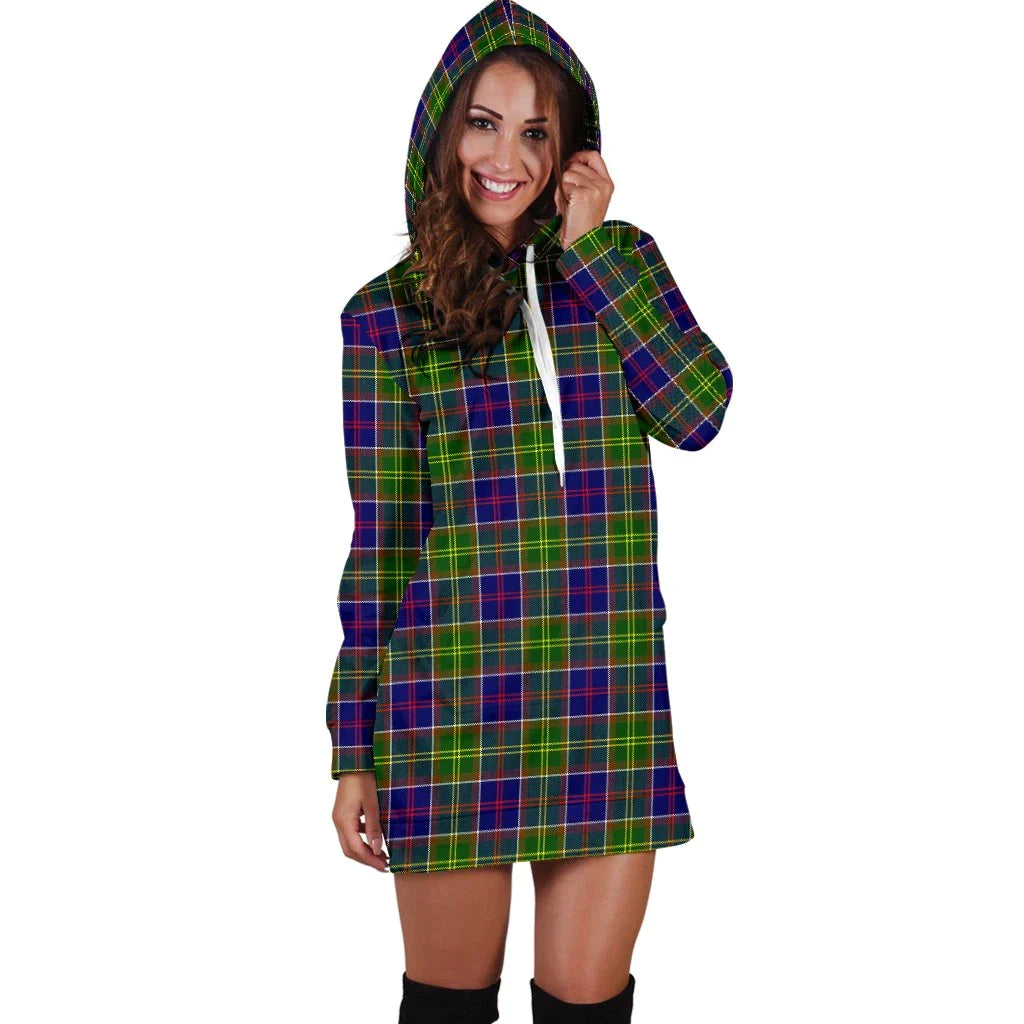 Ayrshire District Tartan Plaid Hoodie Dress