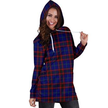 Home Modern Tartan Plaid Hoodie Dress