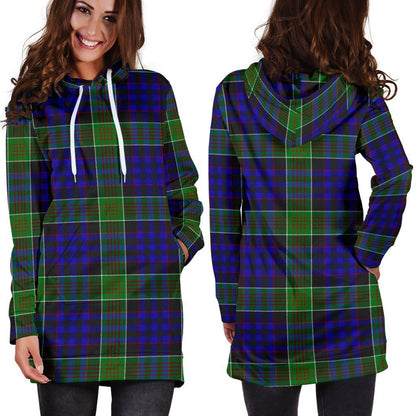 Newman Tartan Plaid Hoodie Dress