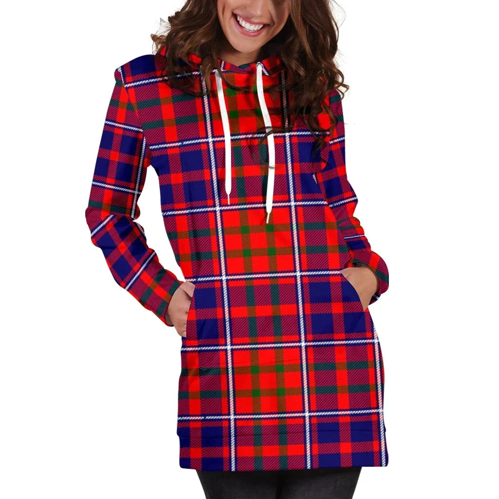 Cameron of Lochiel Modern Tartan Plaid Hoodie Dress