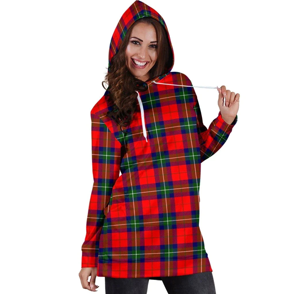 Ruthven Modern Tartan Plaid Hoodie Dress