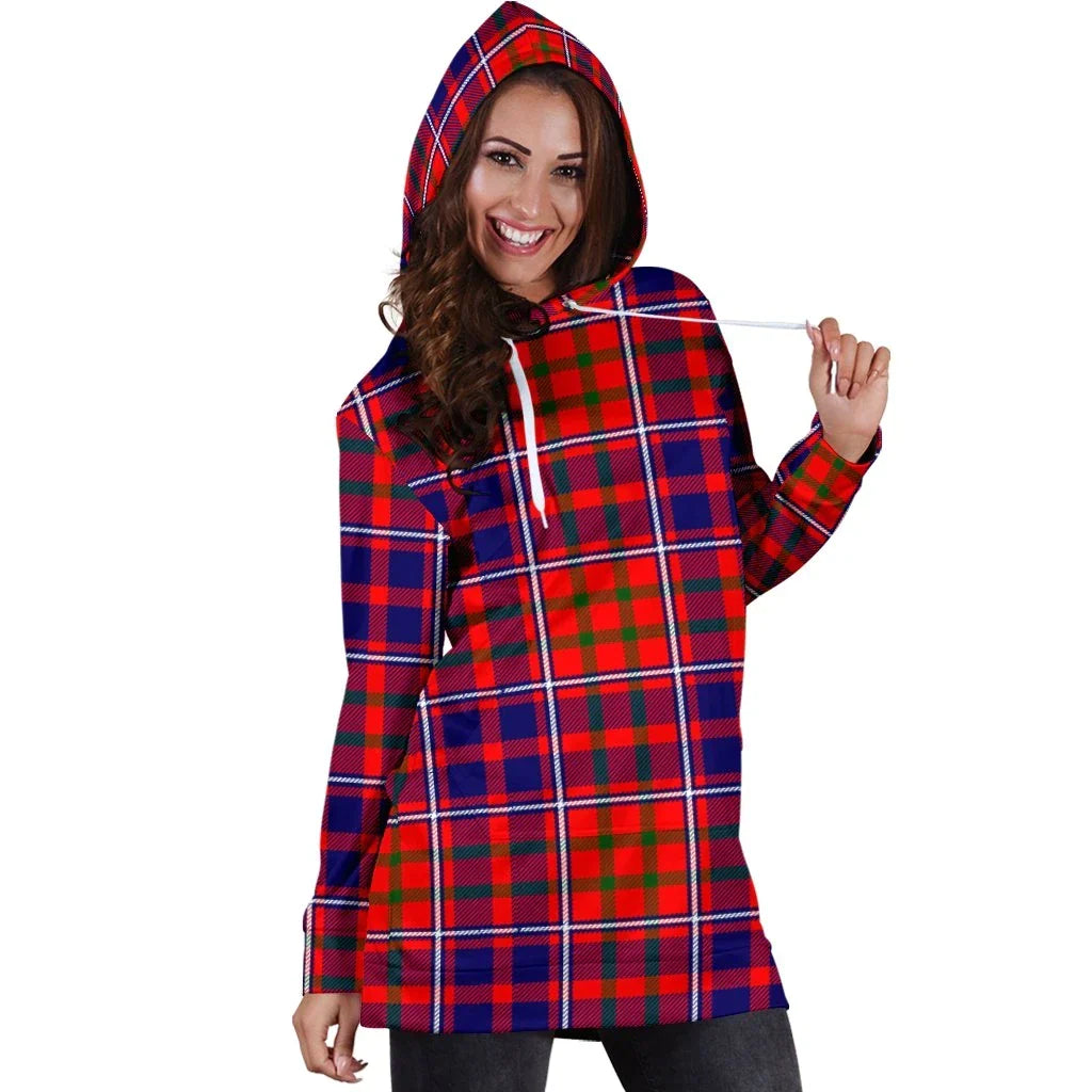 Cameron of Lochiel Modern Tartan Plaid Hoodie Dress