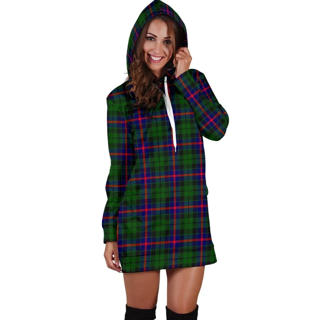 Morrison Modern Tartan Plaid Hoodie Dress