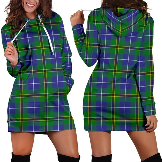 Turnbull Hunting Tartan Plaid Hoodie Dress