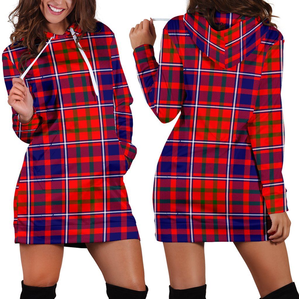 Cameron of Lochiel Modern Tartan Plaid Hoodie Dress