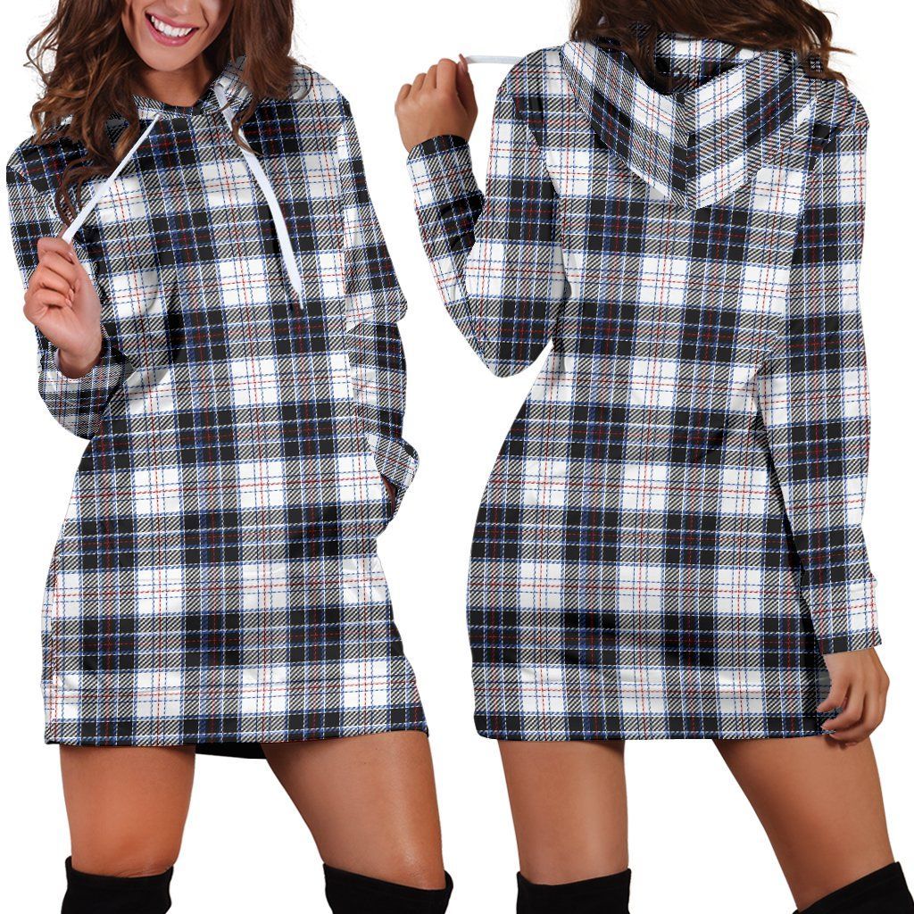 MacRae Dress Modern Tartan Plaid Hoodie Dress