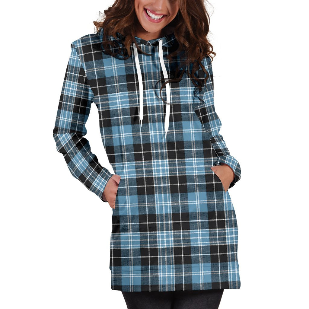 Clark Ancient Tartan Plaid Hoodie Dress