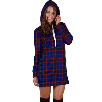 Home Modern Tartan Plaid Hoodie Dress