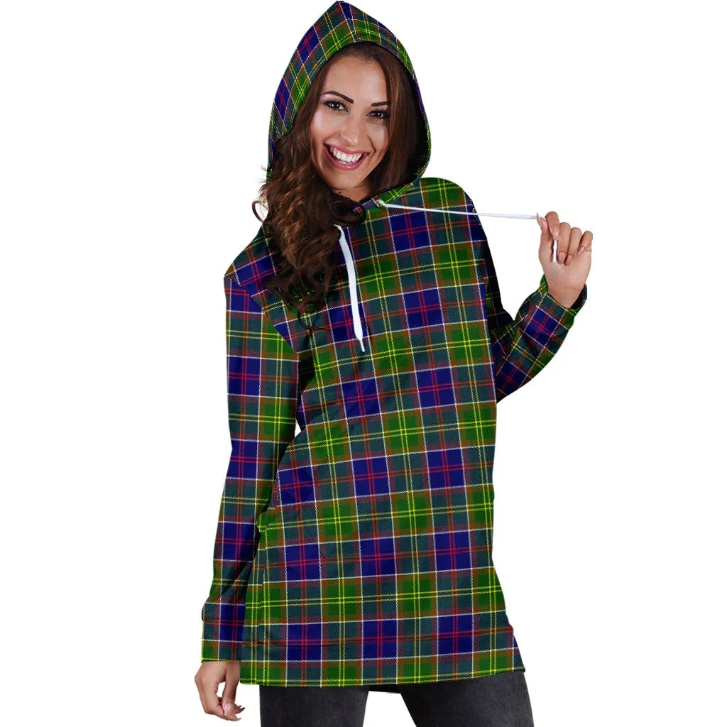 Ayrshire District Tartan Plaid Hoodie Dress