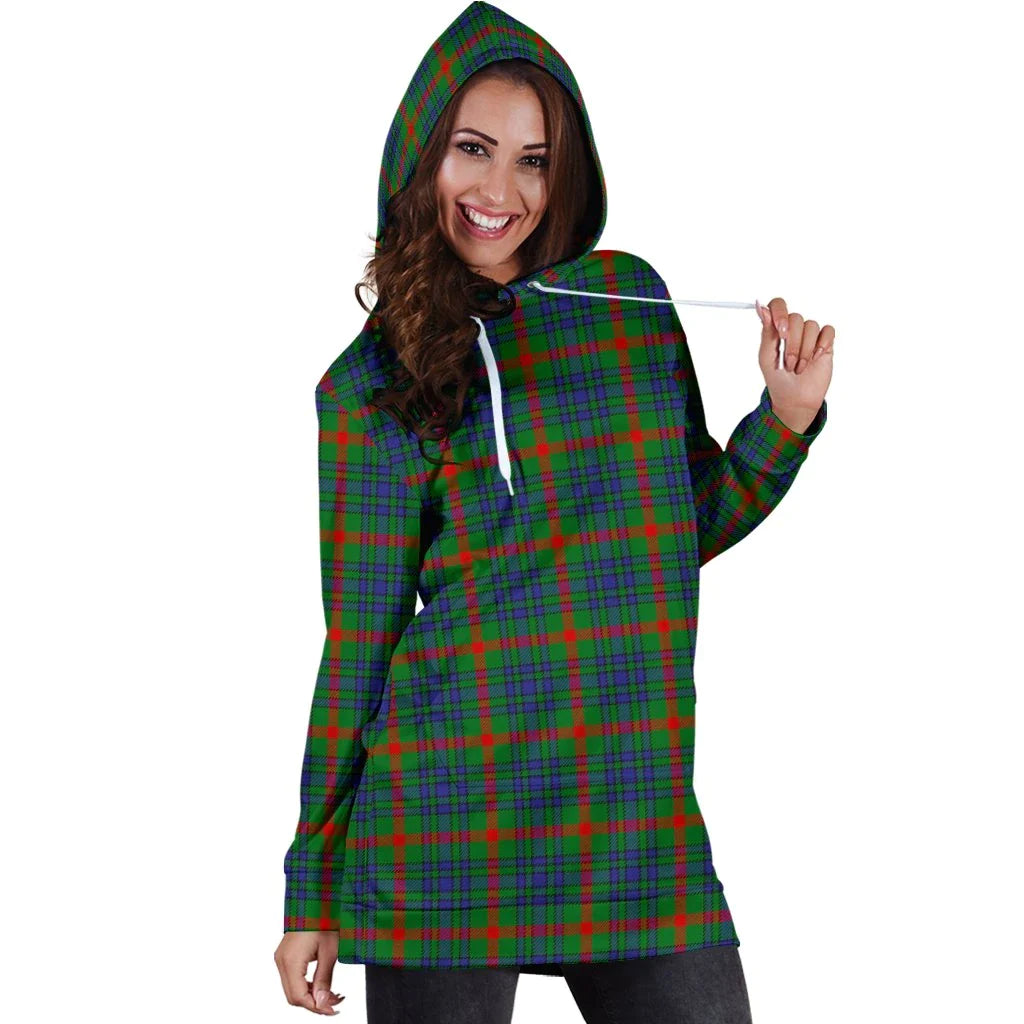 Aiton Tartan Plaid Hoodie Dress