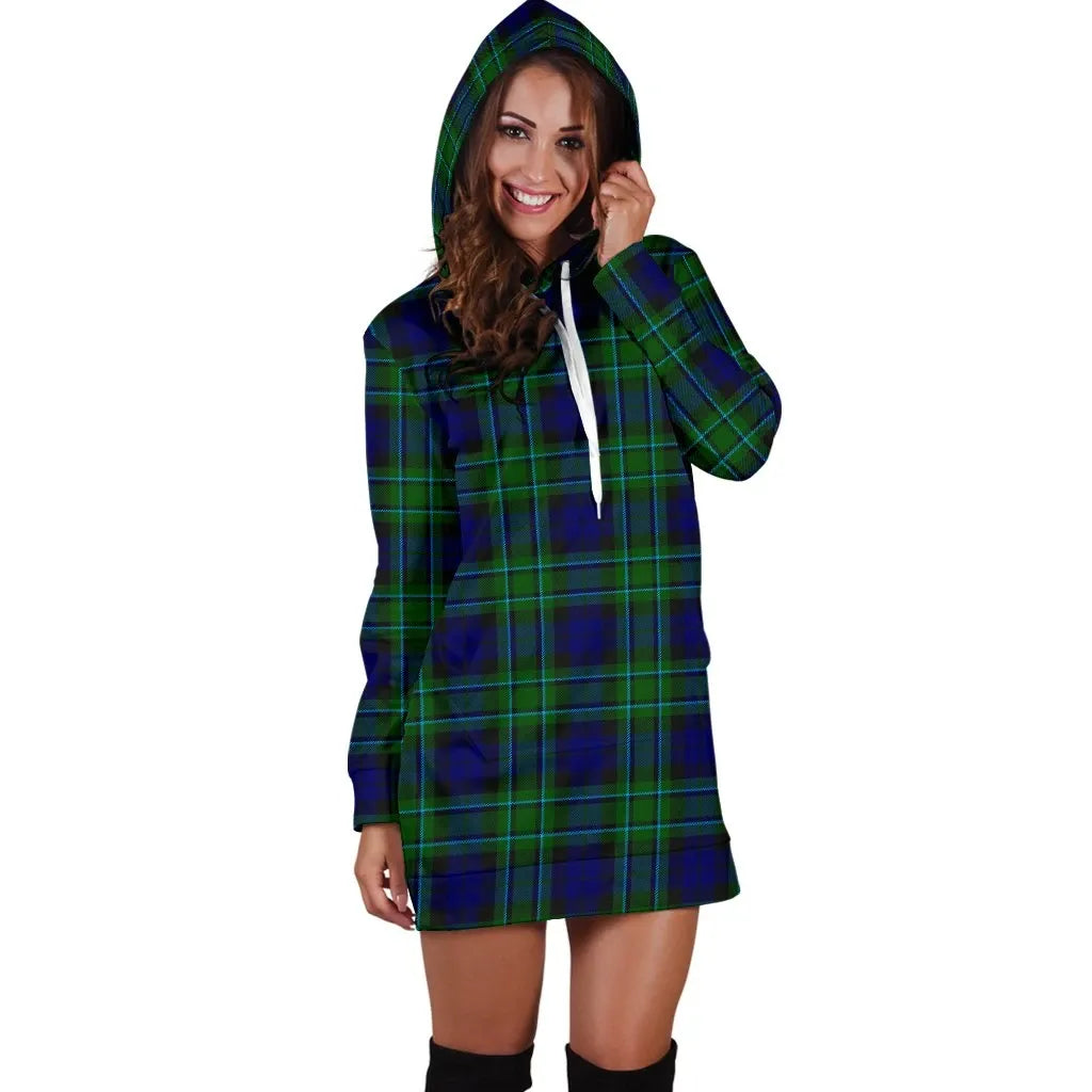 MacCallum Modern Tartan Plaid Hoodie Dress