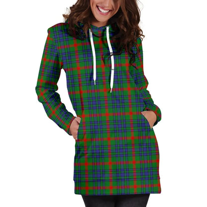 Aiton Tartan Plaid Hoodie Dress