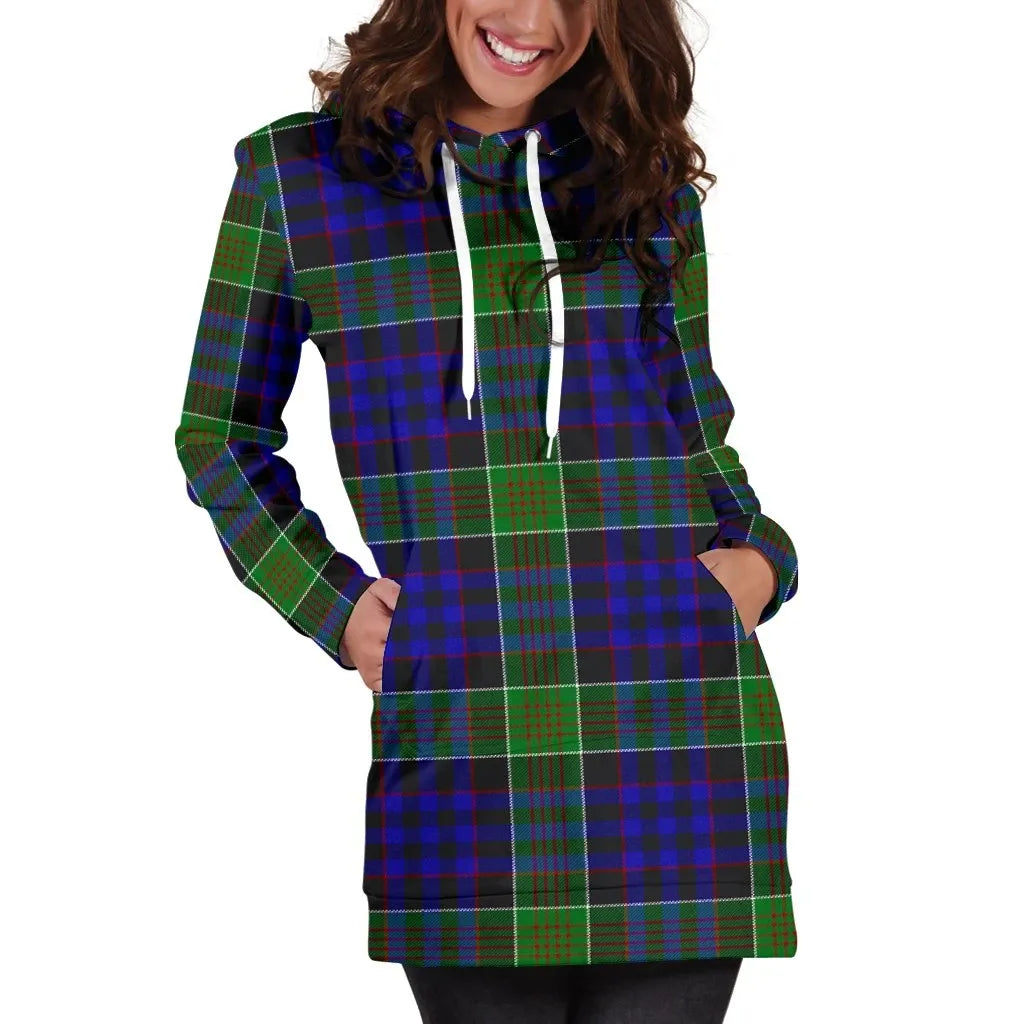 Newman Tartan Plaid Hoodie Dress