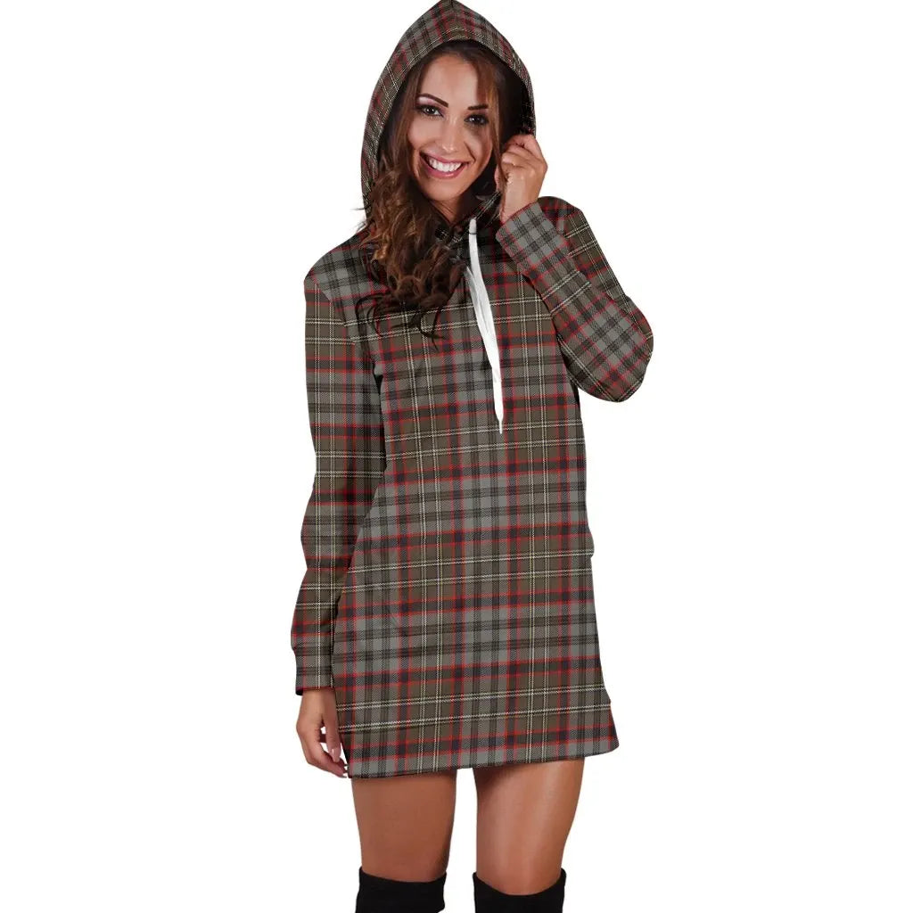 Nicolson Hunting Weathered Tartan Plaid Hoodie Dress