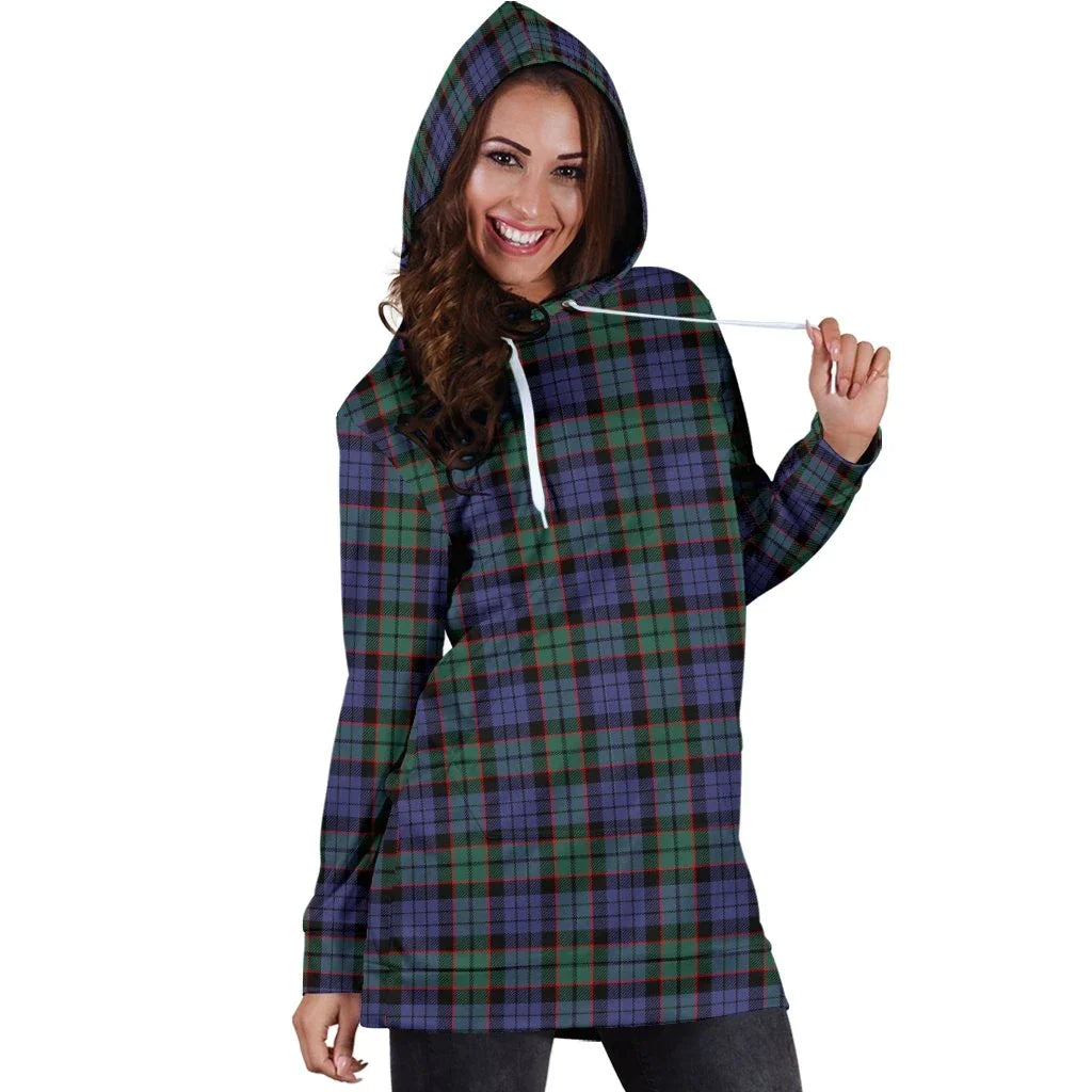 Fletcher Modern Tartan Plaid Hoodie Dress