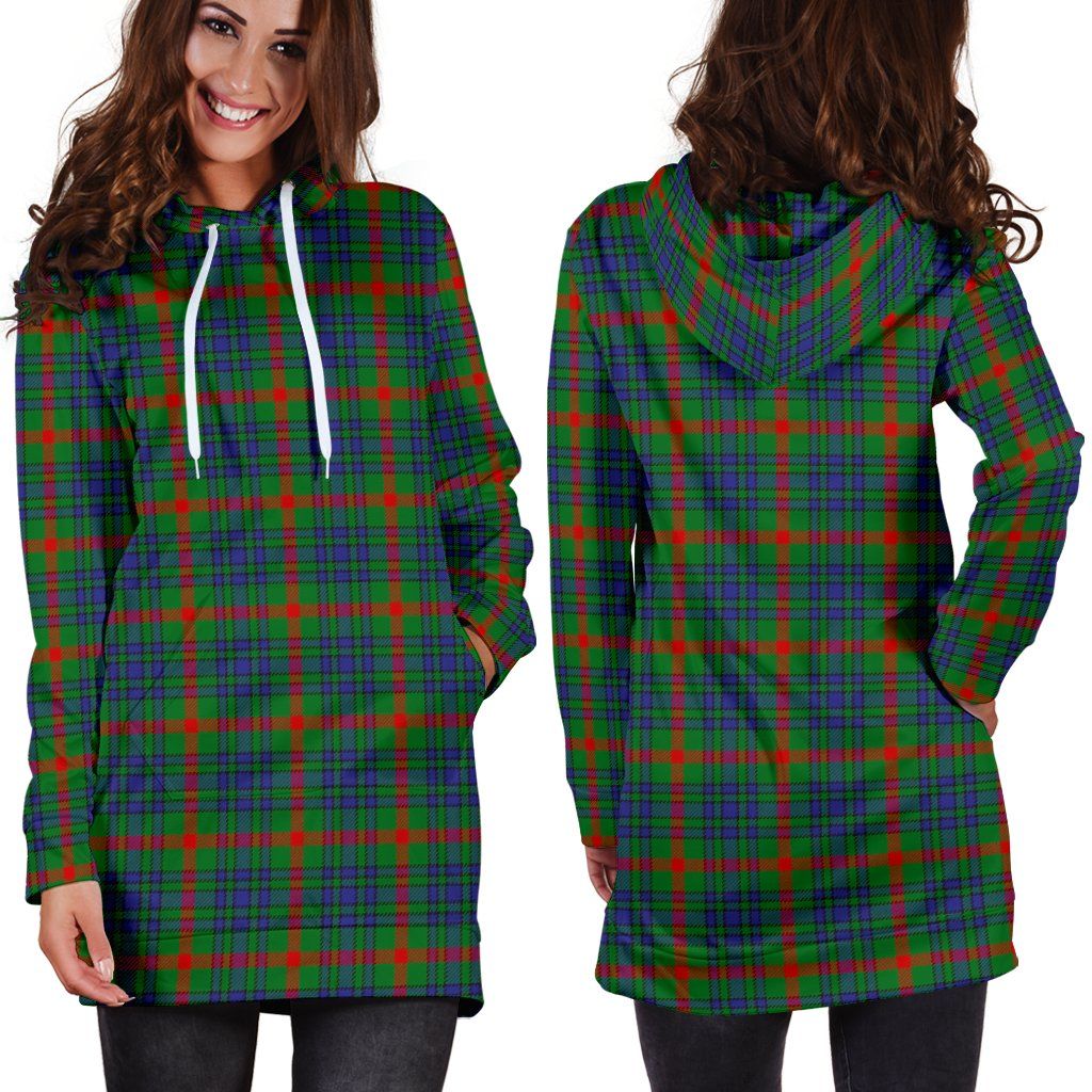 Aiton Tartan Plaid Hoodie Dress