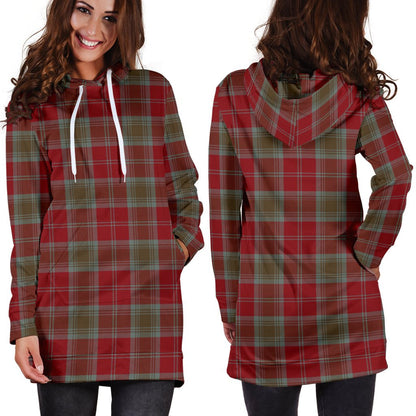 Lindsay Weathered Tartan Plaid Hoodie Dress