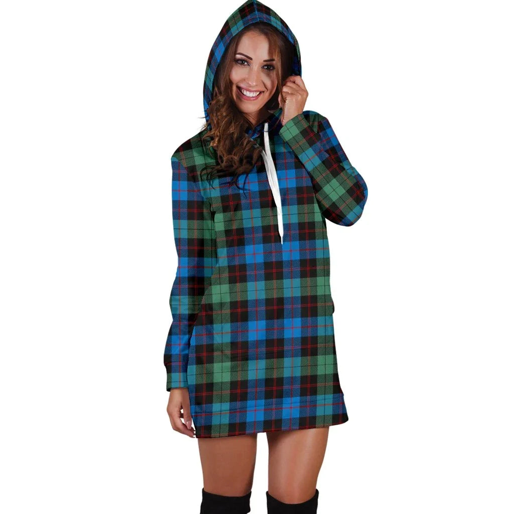 Guthrie Ancient Tartan Plaid Hoodie Dress