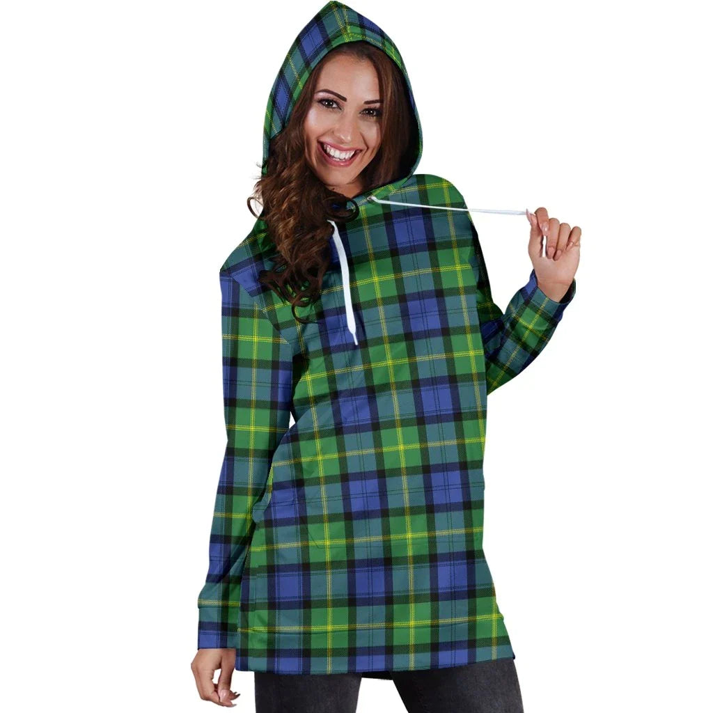 Gordon Old Ancient Tartan Plaid Hoodie Dress