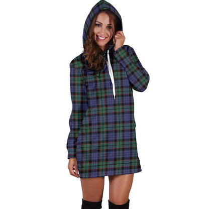 Fletcher Modern Tartan Plaid Hoodie Dress