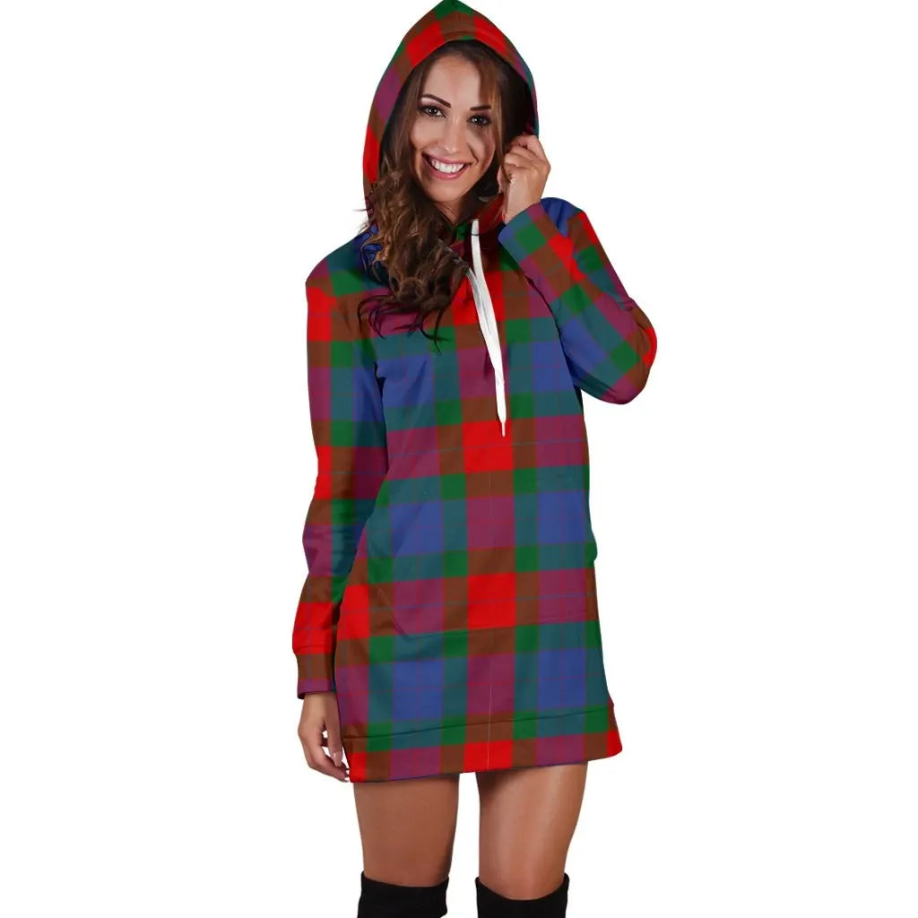 Mar Tartan Plaid Hoodie Dress