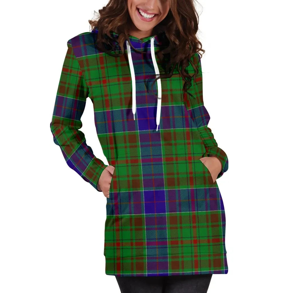 Adam Tartan Plaid Hoodie Dress