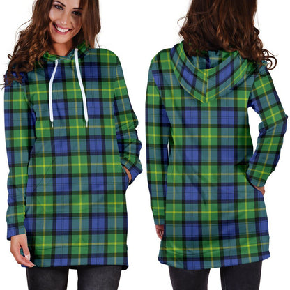 Gordon Old Ancient Tartan Plaid Hoodie Dress