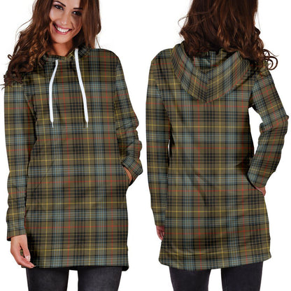 Stewart Hunting Weathered Tartan Plaid Hoodie Dress