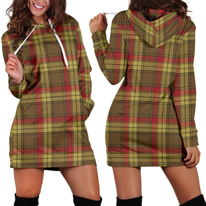 MacMillan Old Weathered Tartan Plaid Hoodie Dress