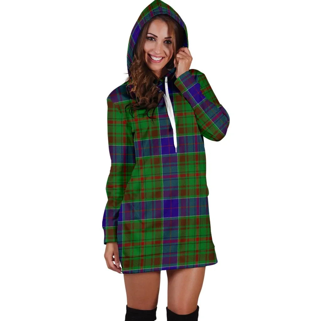 Adam Tartan Plaid Hoodie Dress