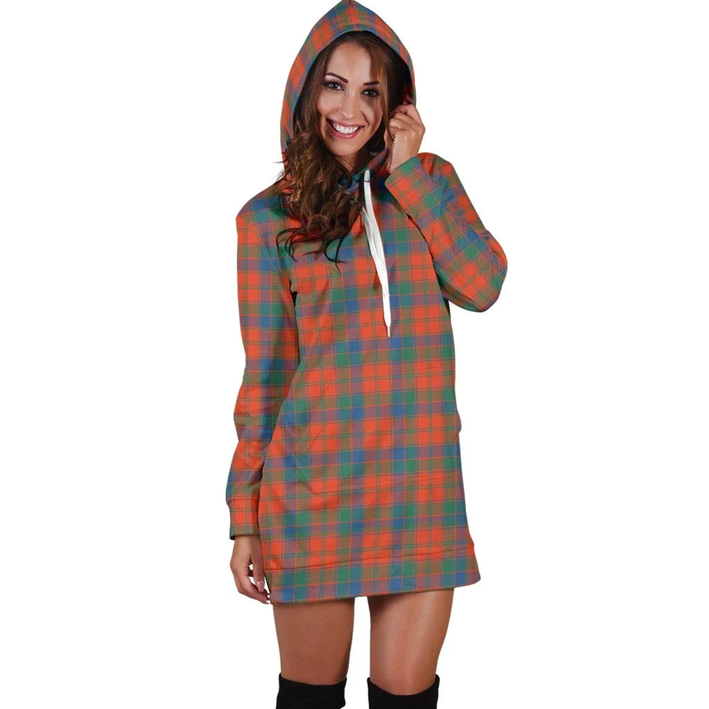 Robertson Ancient Tartan Plaid Hoodie Dress