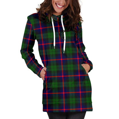 Urquhart Modern Tartan Plaid Hoodie Dress