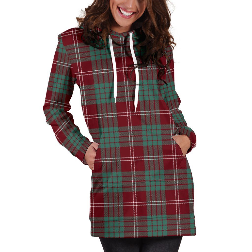 Crawford Modern Tartan Plaid Hoodie Dress