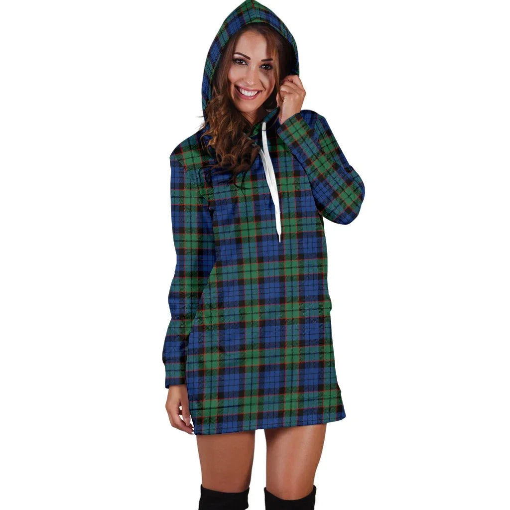 Fletcher Ancient Tartan Plaid Hoodie Dress