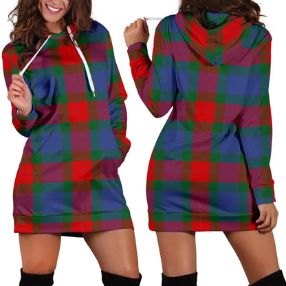 Mar Tartan Plaid Hoodie Dress