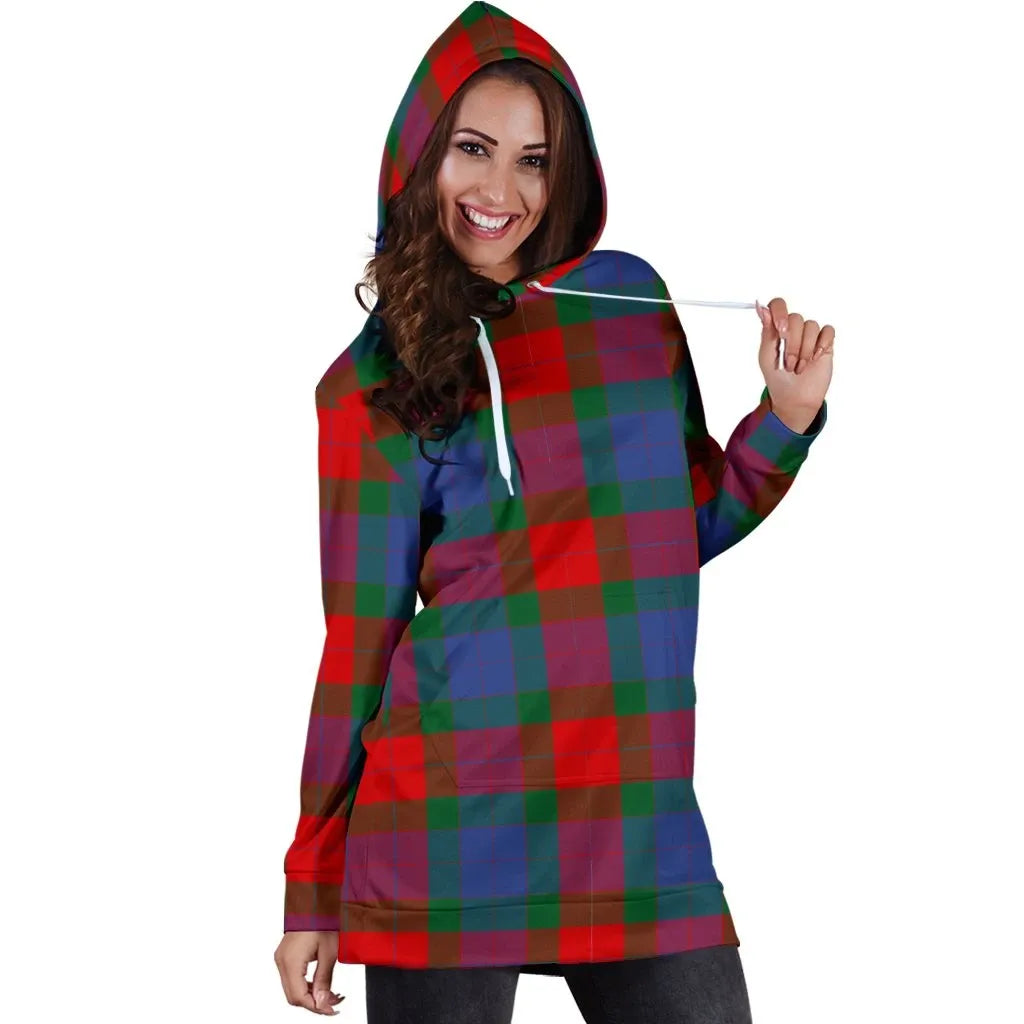 Mar Tartan Plaid Hoodie Dress