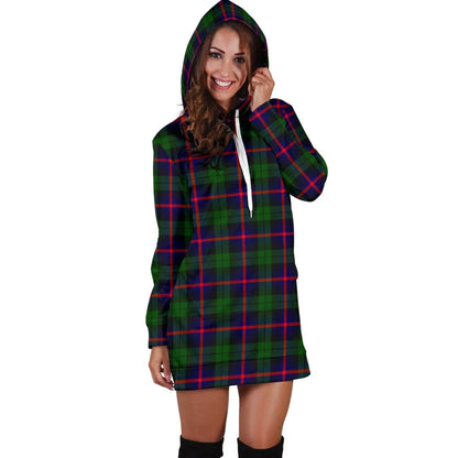 Urquhart Modern Tartan Plaid Hoodie Dress