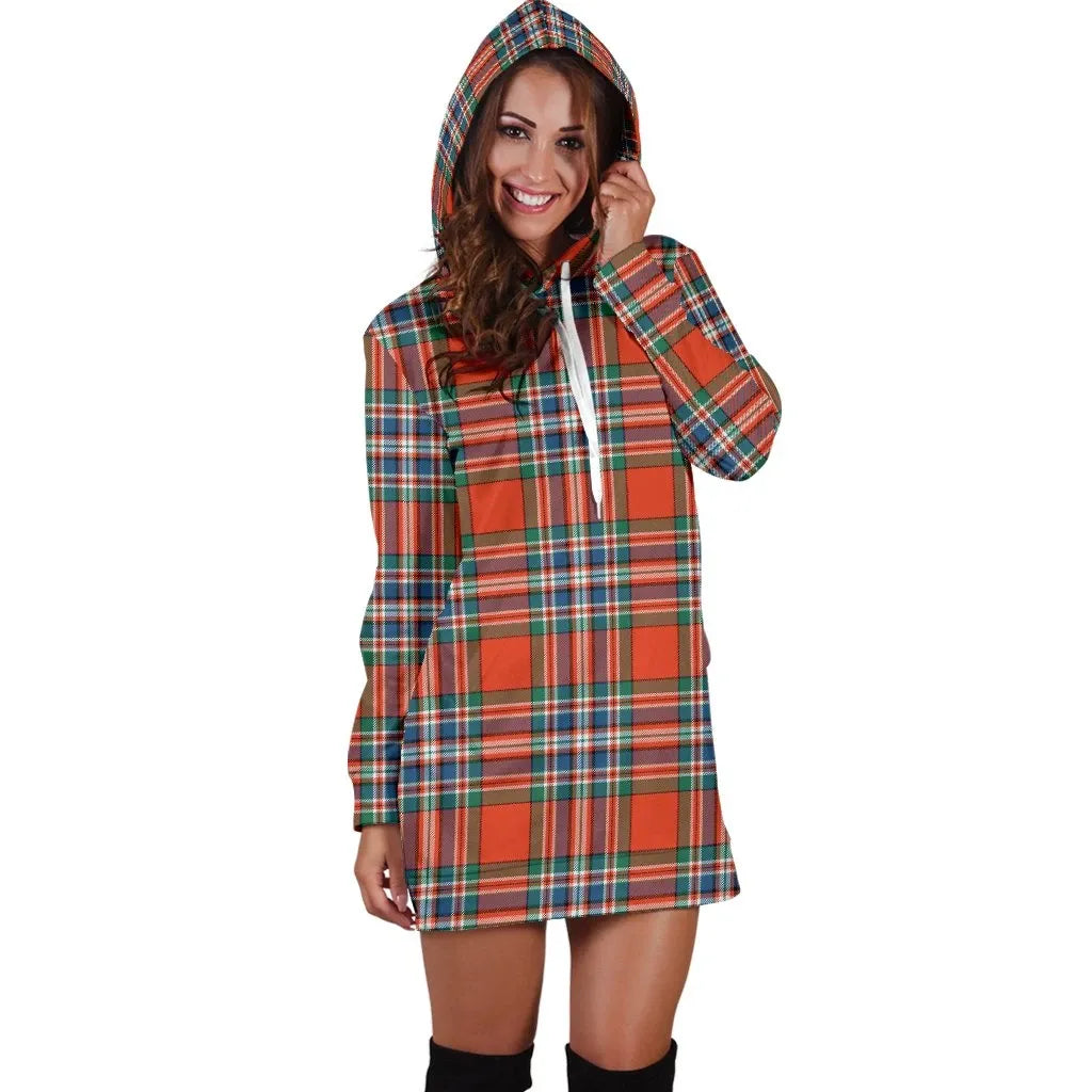 MacFarlane Ancient Tartan Plaid Hoodie Dress