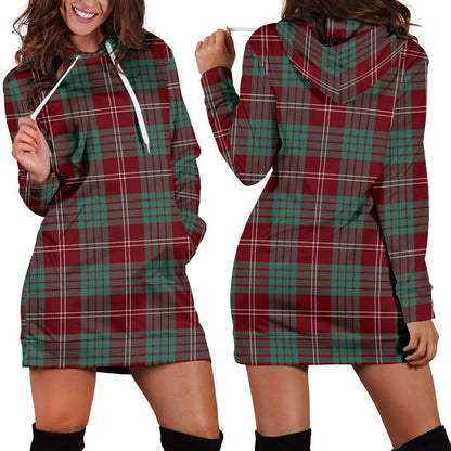 Crawford Modern Tartan Plaid Hoodie Dress