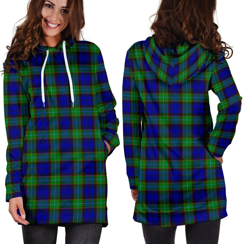 Sempill Modern Tartan Plaid Hoodie Dress