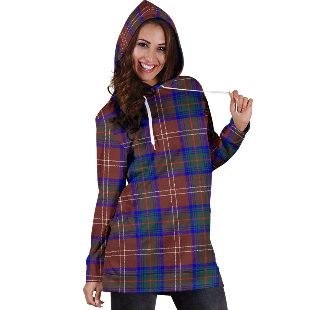 Chisholm Hunting Modern Tartan Plaid Hoodie Dress