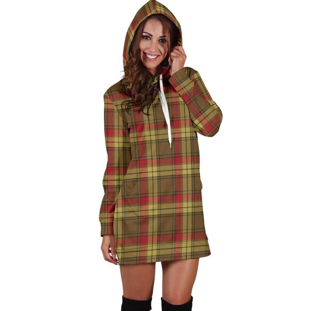 MacMillan Old Weathered Tartan Plaid Hoodie Dress