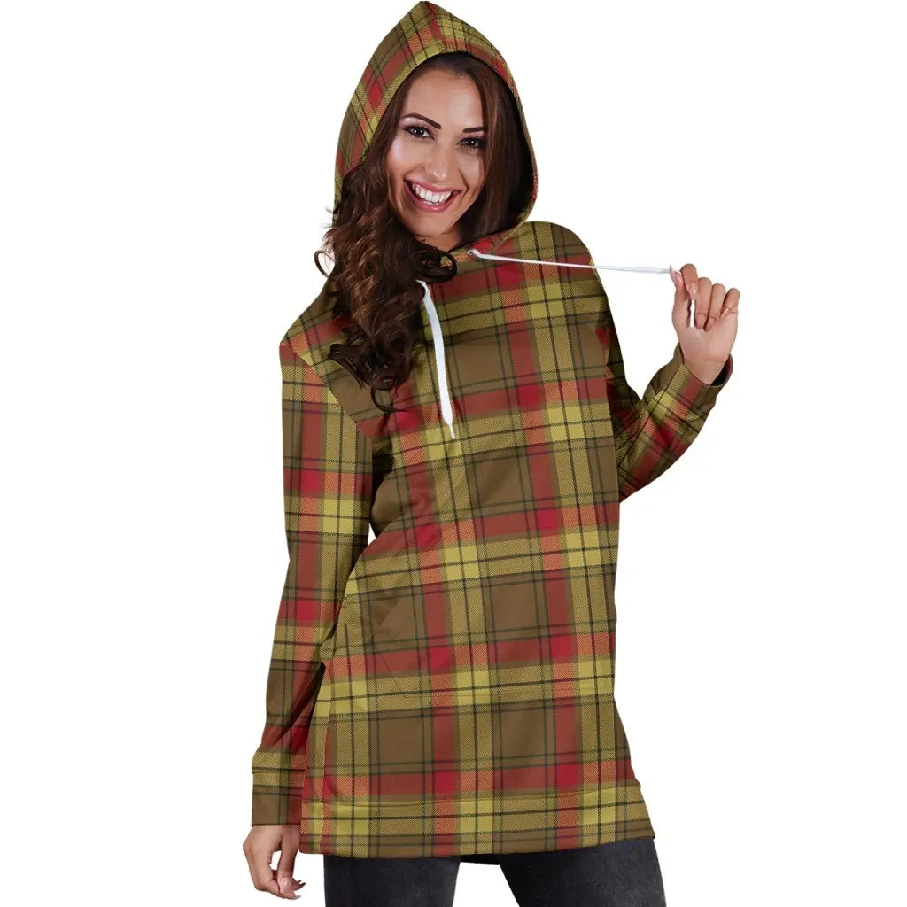 MacMillan Old Weathered Tartan Plaid Hoodie Dress