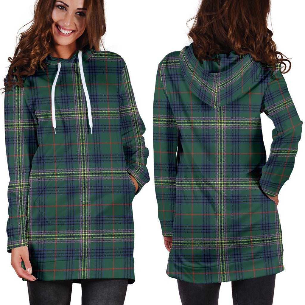 Kennedy Modern Tartan Plaid Hoodie Dress