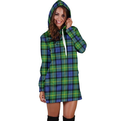 Gordon Old Ancient Tartan Plaid Hoodie Dress