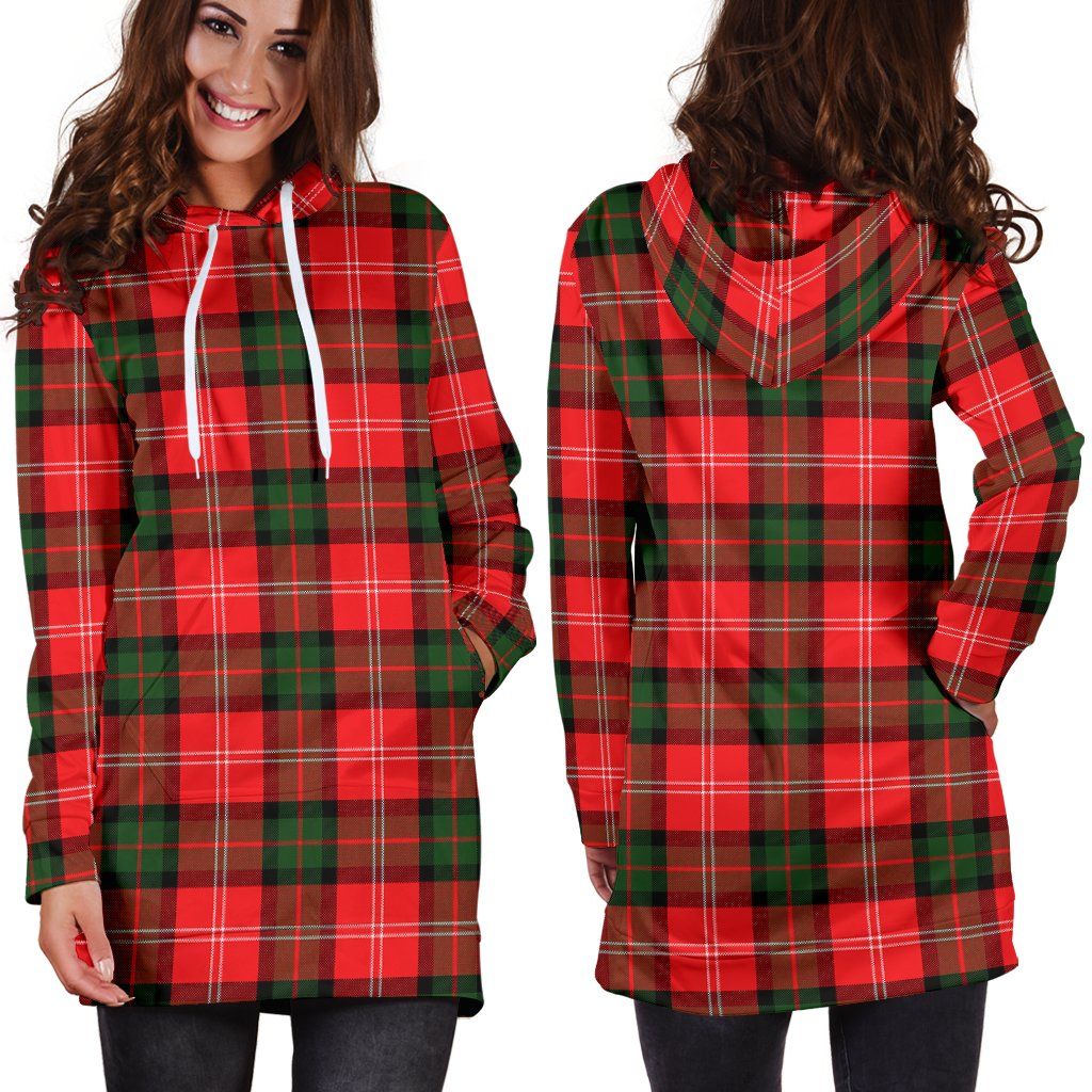 Nesbitt Modern Tartan Plaid Hoodie Dress